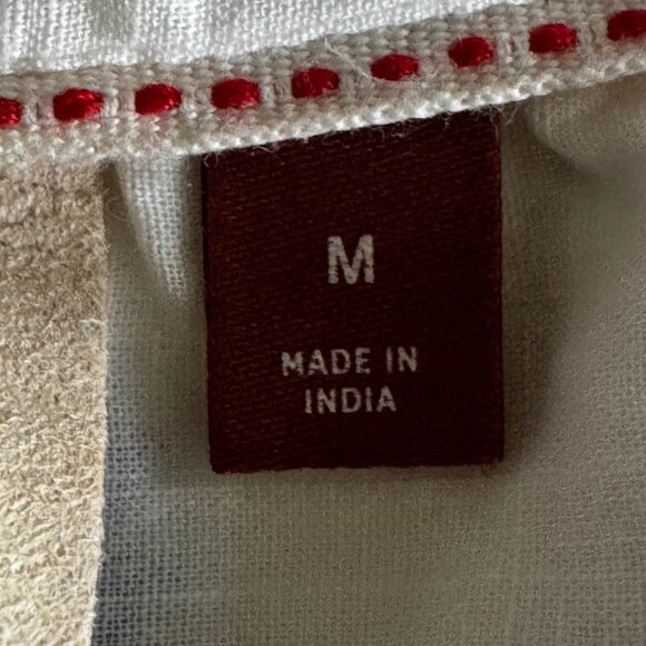 Pilcro Anthropologie Cotton Relaxed Fit Embroidered Blouse Size Medium - Picture 11 of 16